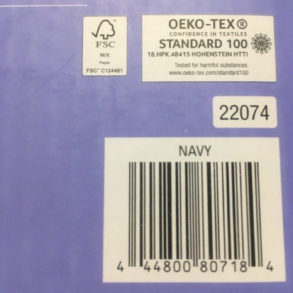 new NAVY Wild Sage Julianna Floral 100% Cotton Back Tab Window Curtain 84"Lx50"W - Picture 10 of 13